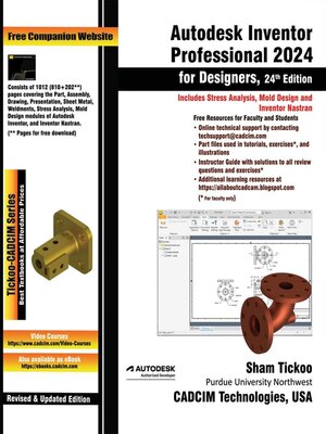 cover image of Autodesk Inventor Professional 2024 for Designers, 2